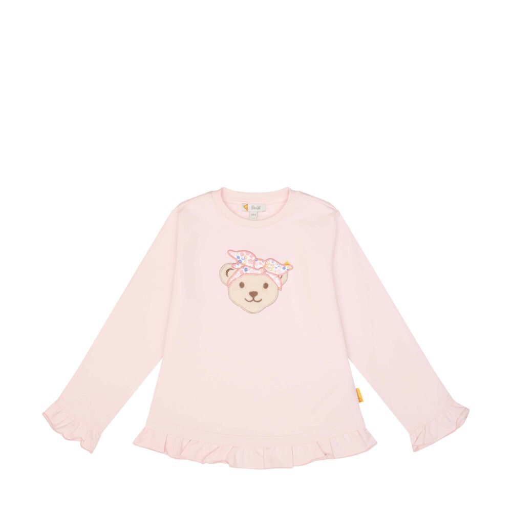 Steiff pamut pulóver, melegítő felső - Mini Girls - Serendipity kollekció világos rózsaszín  | Bunny and Teddy