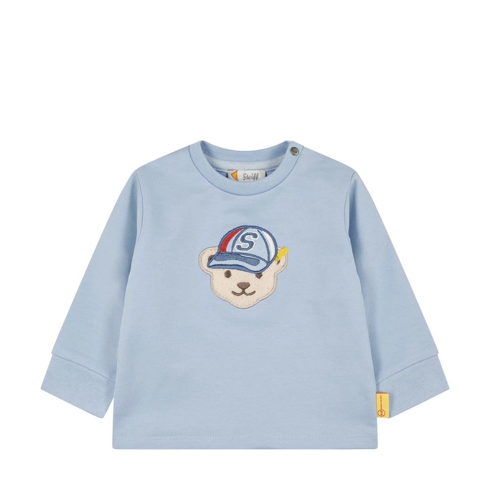 Steiff pamut pulóver, melegítő felső - Baby boys - Catcher kollekció világoskék  | Bunny and Teddy Steiff pamut pulóver, melegítő felső - Baby boys - Catcher kollekció világoskék  | Bunny and Teddy
