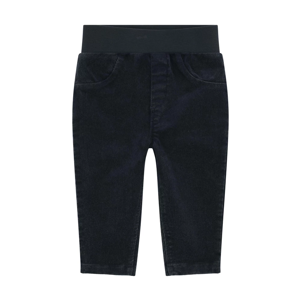 Steiff kordbársony nadrág - Baby Unisex - Woodland kollekció sötétkék/fekete  | Bunny and Teddy