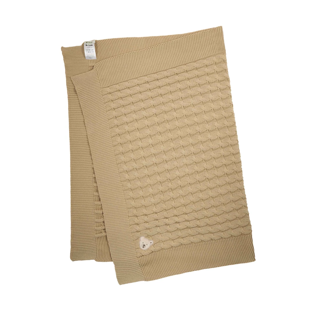 Steiff pléd, babatakaró - Baby Unisex - Baby Wellness kollekció bézs  | Bunny and Teddy