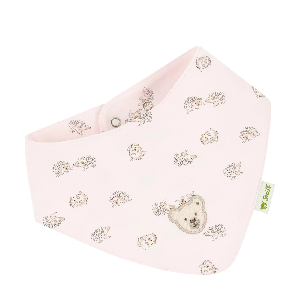 Steiff háromszög alakú kendő - Baby Unisex - Baby Wellness kollekció rózsaszín  | Bunny and Teddy