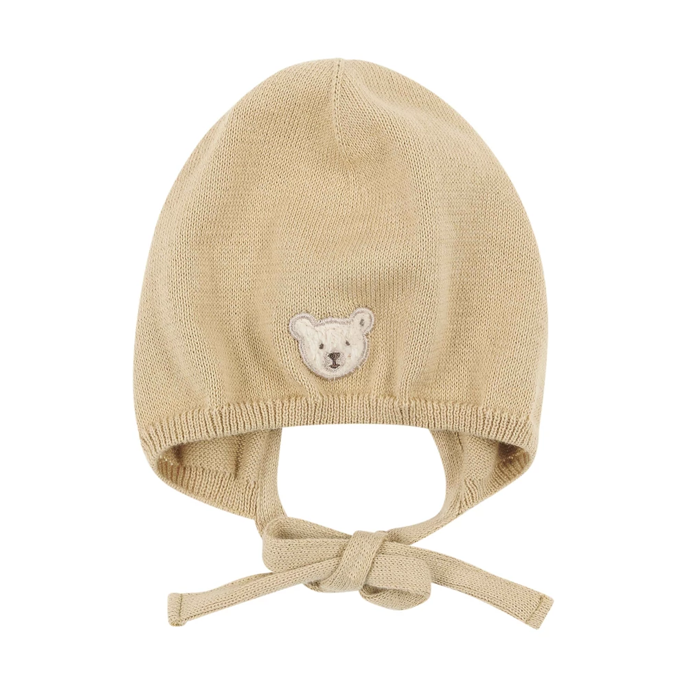 Steiff kötött sapka - Baby Unisex - Baby Wellness kollekció bézs  | Bunny and Teddy