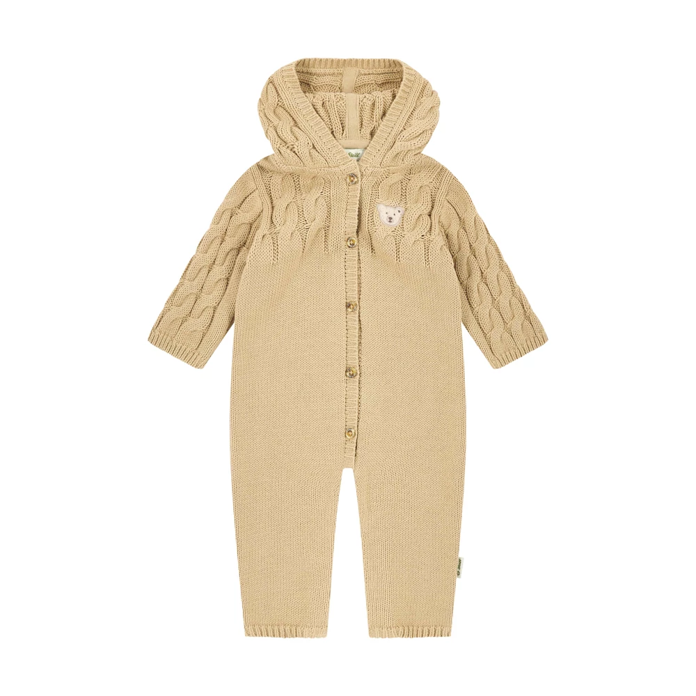 Steiff kötött rugdalózó - Baby Unisex - Baby Wellness kollekció bézs  | Bunny and Teddy