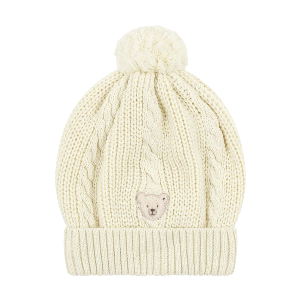 Steiff kötött sapka - Mini Girls - Nordicland kollekció krém  | Bunny and Teddy Steiff kötött sapka - Mini Girls - Nordicland kollekció krém  | Bunny and Teddy
