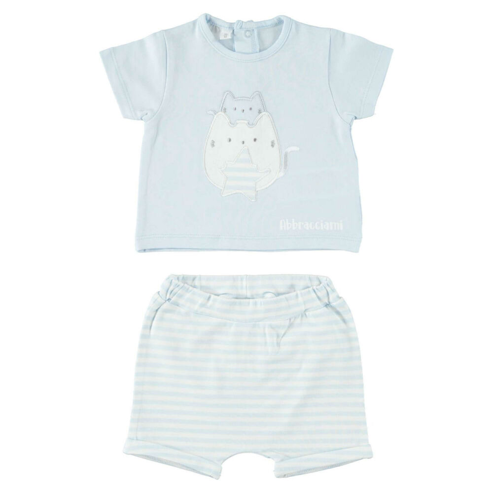 iDO póló és rövidnadrág szett - világoskék - Bunny and Teddy