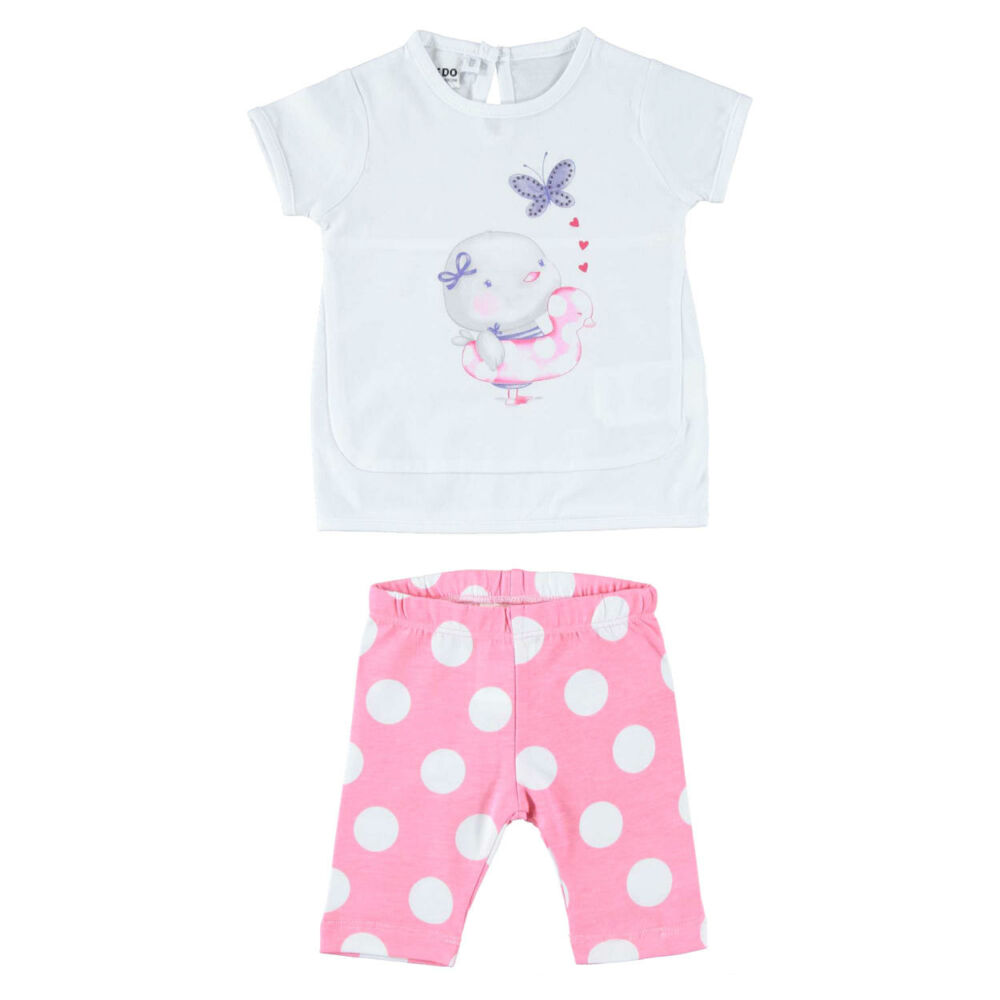 iDO póló és leggings szett - rózsaszín - Bunny and Teddy