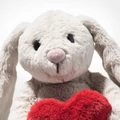 Steiff Hoppie Love szürke nyuszi | 16cm - Soft Cuddly Friends kollekció