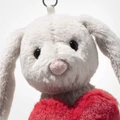 Steiff Hoppie nyuszi szívvel - kulcstartó, hátizsák dísz | soft cuddly friends kollekció