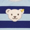 Steiff csíkos pamut pulóver sípoló hangot kiadó macival az elején Mini Boys - Red Panda