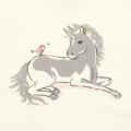 Steiff hosszú ujjú póló-Mini Girls Unicorn kollekció