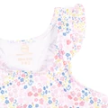 Steiff virágos fürdőruha UPF50+ - Mini Girls Swimwear 2023 kollekció