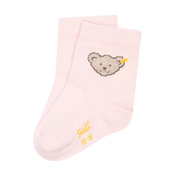 Steiff GOTS biopamut zokni - Basic kollekció világos rózsaszín  | Bunny and Teddy