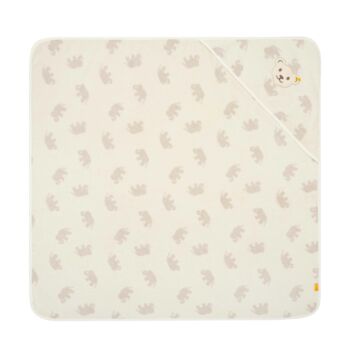 Steiff elefántos kapucnis törölköző, fürdőlepedő (kb 100cm x 100cm) - Basic kollekció krém  | Bunny and Teddy