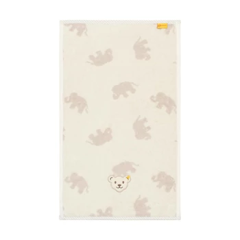 Steiff elefántos kéztörlő (kb 30cm x 50cm) - Basic kollekció krém  | Bunny and Teddy
