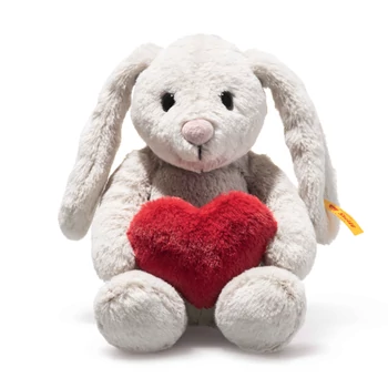 Hoppie LOVE szürke plüss nyuszi Bunny and Teddy