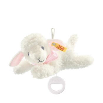 Sweet dreams lamb music box, pink - fehér - Bunny and Teddy