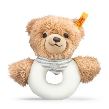 Sleep well bear grip toy with rattle, grey - aludj jól maci csörgő szürke- Bunny and Teddy