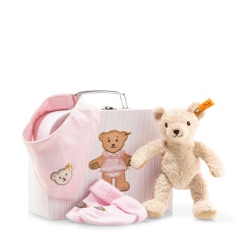 Steiff kislány ajándékcsomag újszülött kortól - világos rózsaszín - Bunny and Teddy