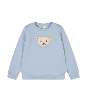 Steiff pamut pulóver, melegítő felső sípoló hangot kiadó macival az elején - Classic 24SS kollekció világos kék  | Bunny and Teddy
