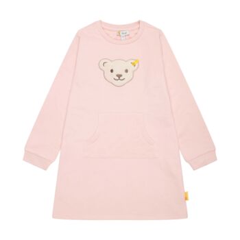 Steiff pamut ruha kenguruzsebekkel Mini Girls - Classic kollekció világos rózsaszín  | Bunny and Teddy