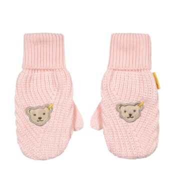 Steiff kesztyű Mini Girls - Classic kollekció rózsaszín  | Bunny and Teddy