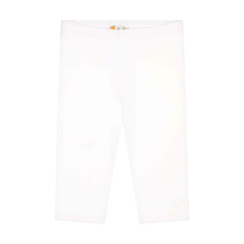 Steiff capri leggings - térd alatt végződő fazon - Classic Basic kollekció fehér  | Bunny and Teddy