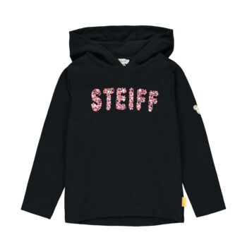 Steiff pamut kapucnis pulóver, melegítő felső kislányoknak - Heartbeat kollekció-pink-Bunny and Teddy