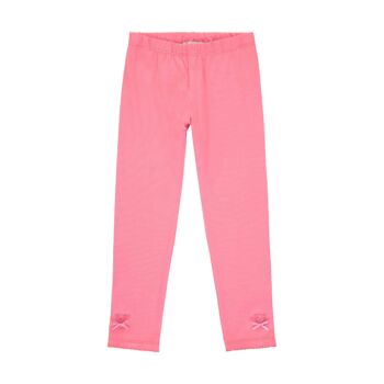 Steiff kislány leggings masnival a szárán - Heartbeat kollekció-rózsaszín-Bunny and Teddy