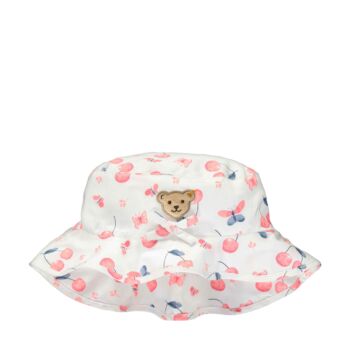 Steiff cseresznye mintás kalap - Sweet Cherry kollekió - fehér - Bunny and Teddy