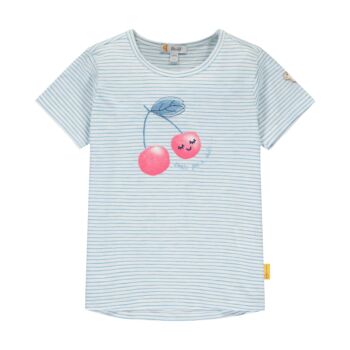Steiff csíkos pamut póló nagy cseresznyével az elején - Sweet Cherry kollekió - kék - Bunny and Teddy