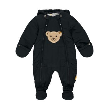 Steiff téli baba overál - Baby Outerwear kollekcó sötétkék/fekete  | Bunny and Teddy