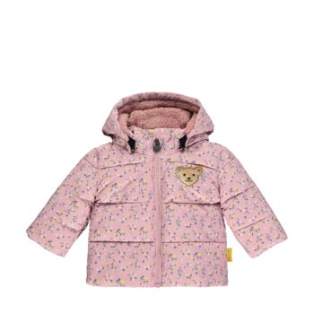 Steiff  meleg bélelt kabát  BIONIC-FINISH®ECO impregnálással Baby Girls - Sweet Heart kollekció rózsaszín  | Bunny and Teddy