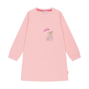 Steiff kenguru zsebes pamut ruha - Mini Girls - Best Friends kollekció világos rózsaszín  | Bunny and Teddy