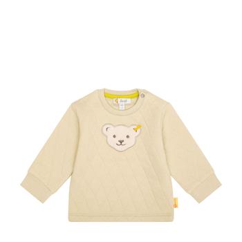 Steiff GOTS biopamut rövid ujjú boríték nyakú body - Basic kollekció krém  | Bunny and Teddy