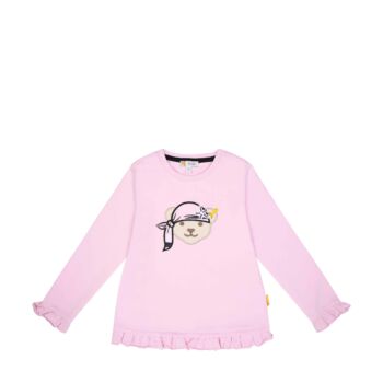Steiff pamut pulóver, melegítő felső - Mini Girls - Beach Please kollekció rózsaszín  | Bunny and Teddy