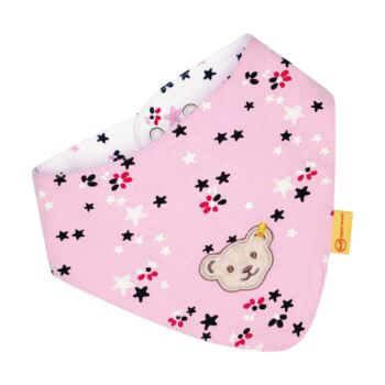 Steiff háromszög alakú kendő - Baby Girls - Beach Please kollekció rózsaszín  | Bunny and Teddy