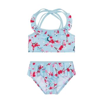 Steiff bikini kislányoknak UV szűrős anyagból 30-es fényvédő faktorral fürdőruha kollekció - rózsaszín - Bunny and Teddy