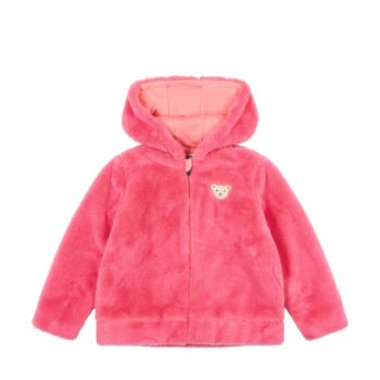 Steiff műszőrme dzseki kapucnival-Mini Girls Swan Lake kollekció rózsaszín  | Bunny and Teddy