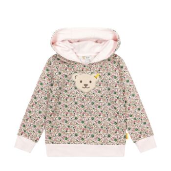 Steiff kapucnis pulóver, melegítő felső-Mini Girls Swan Lake kollekció világos rózsaszín  | Bunny and Teddy