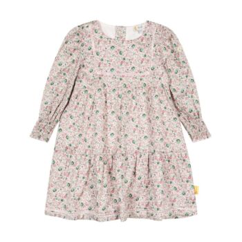 Steiff hosszú ujjú pamut szatén ruha-Mini Girls Swan Lake kollekció világos rózsaszín  | Bunny and Teddy