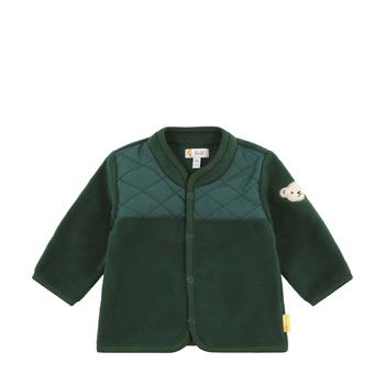 Steiff steppelt mikro fleece átmeneti kabát, kocsikabát Baby Boys - Dino Zone sötétzöld  | Bunny and Teddy