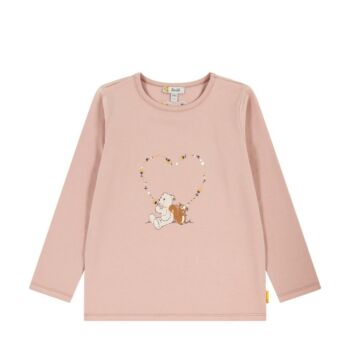 Steiff hosszú ujjú póló-Mini Girls Nut Cracker kollekció világos rózsaszín  | Bunny and Teddy