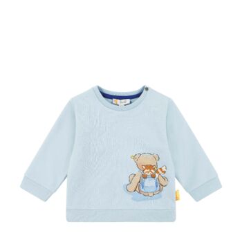 Steiff pamut pulóver Baby Boys Red Panda világos kék  | Bunny and Teddy