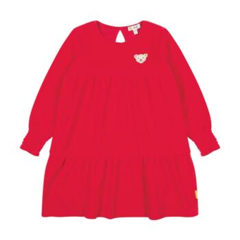 Steiff pamutbársony ruha-Mini Girls Unicorn kollekció piros  | Bunny and Teddy