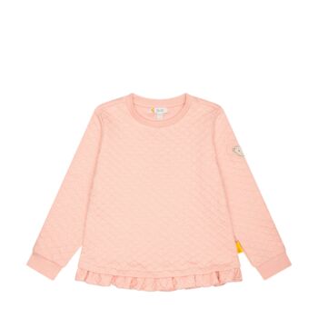 Steiff steppelt fodros aljú pulóver Mini Girls – Wild City kollekció rózsaszín  | Bunny and Teddy