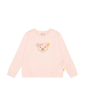 Steiff pulóver fodrokkal az oldalán Mini Girls – Wild City kollekció világos rózsaszín  | Bunny and Teddy
