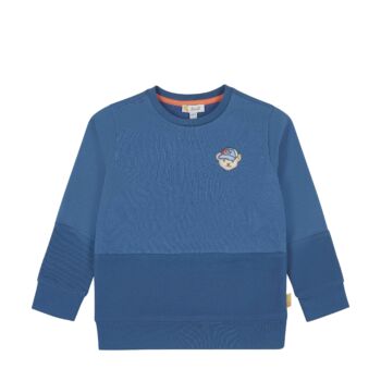 Steiff pamut pulóver, melegítő felső - Mini Boys -Catcher kollekció kék  | Bunny and Teddy
