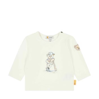 Steiff hosszú ujjú póló - Baby boys - Catcher kollekció krém  | Bunny and Teddy