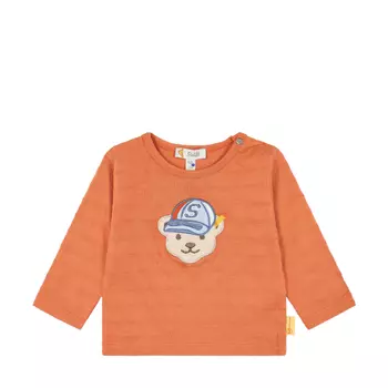 Steiff hosszú ujjú póló nyakán patenttal - Baby boys - Catcher kollekció narancssárga  | Bunny and Teddy