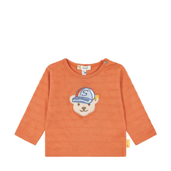 Steiff hosszú ujjú póló nyakán patenttal - Baby boys - Catcher kollekció narancssárga  | Bunny and Teddy